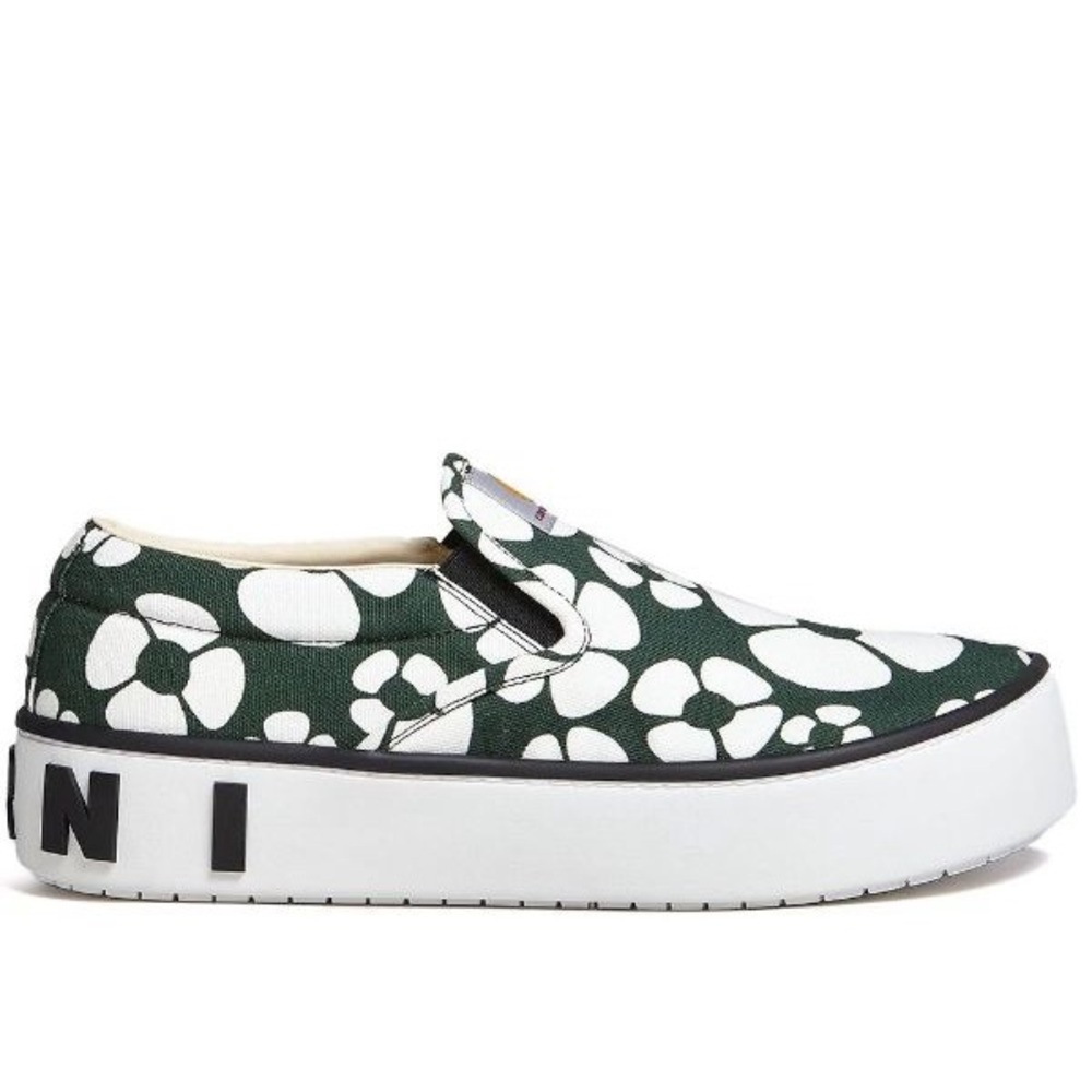 Marni X Carhartt Floral Low-Cut Slip-On Sneakers, Size EU44 US11 New w/DustBag